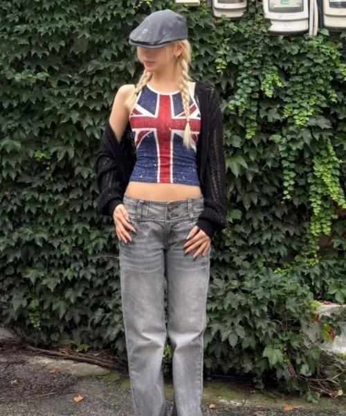 SCULPTOR(スカルプター)の「Union Jack Tank(タンクトップ・レディース・アイボリー/ブラック・SMALL/MEDIUM)」の12枚目の写真