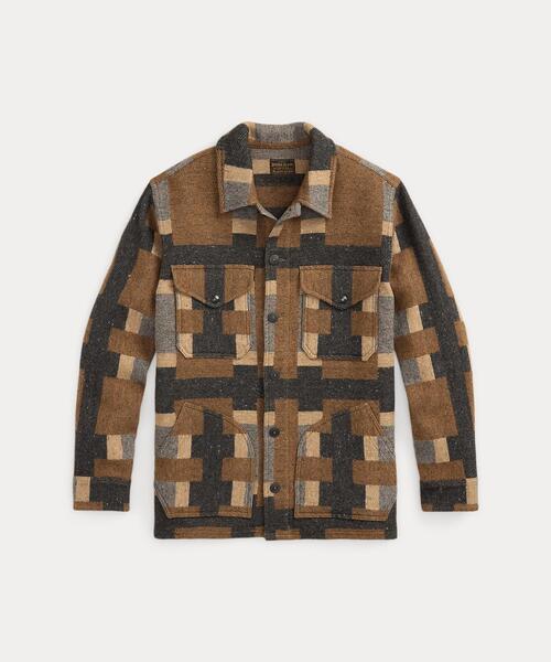 ウールブレンド ジャカード シャツ ジャケット（その他アウター）｜RRL
