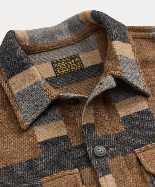 ウールブレンド ジャカード シャツ ジャケット（その他アウター）｜RRL