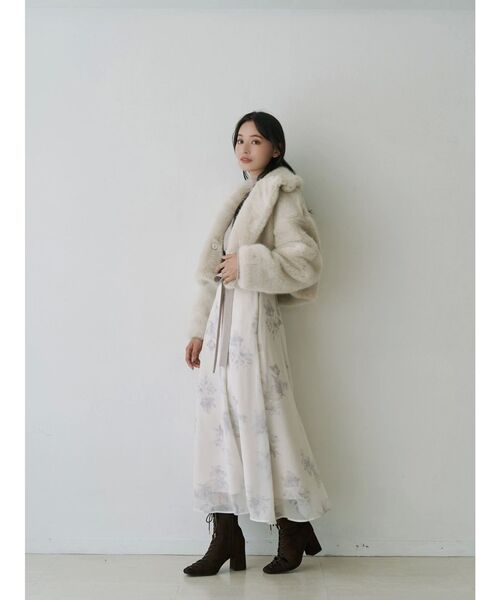 ファーショートコート 楽天市場】ショートコート リアルファー付ダウンショートコート