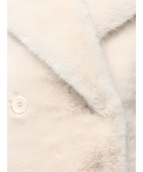 セール】テーラードカラーフェイクファーショートコート（その他