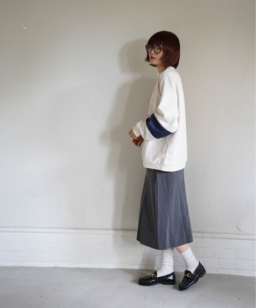 ATELANE（アテレーン）の「ATELANE / スウェードポンチ/アソート/刺繍デザイン/ロンTEE（Tシャツ/カットソー・メンズ・アイボリー/ブラック/ブラック系その他/ホワイト系その他・MEDIUM/LARGE）」の21枚目の写真