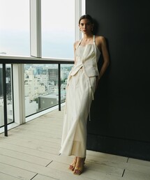 Vintage Nep Suspender Skirt|セットアップ/細見え/春服