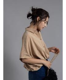 Te chichi（テチチ）の「ピーチショートシャツ（シャツ/ブラウス）」