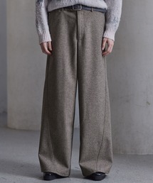 CLEL(NC)́yCLELzWool Blend Herringbone Tweed 3D Pants / E[uh w{[cC[h3DpcyZbgAbvΉz(XbNX)