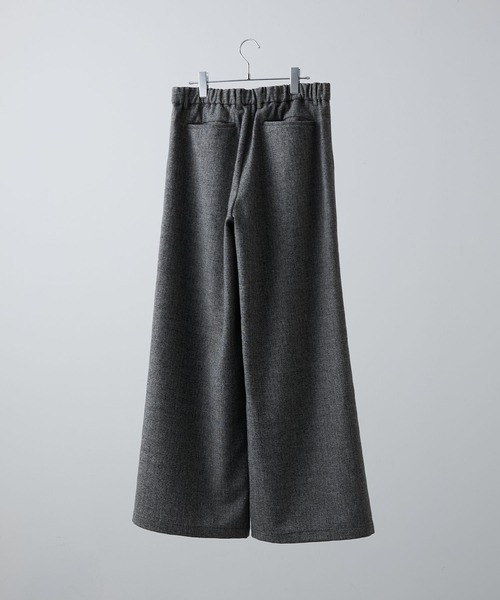 CLEL】Wool Blend Herringbone Tweed 3D Pants / ウールブレンド CLEL】Wool Blend Herringbone Tweed 3D Pants / ウールブレンド
