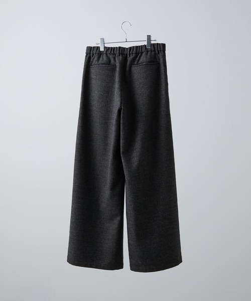 CLEL（クレイル）の「【CLEL】Wool Blend Herringbone Tweed 3D Pants