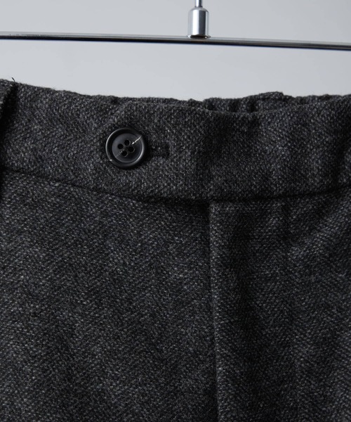 CLEL（クレイル）の「【CLEL】Wool Blend Herringbone Tweed 3D Pants