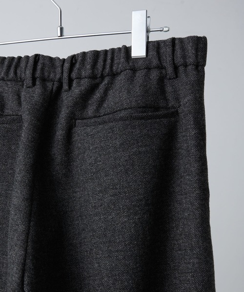 CLEL】Wool Blend Herringbone Tweed 3D Pants / ウールブレンド