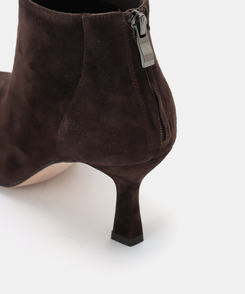 Mollini（モリーニ）の「【Mollini/モリーニ】suede booties (7.5cm)（ブーツ・レディース・ブラウン・37/36/39/38）」の2枚目の写真