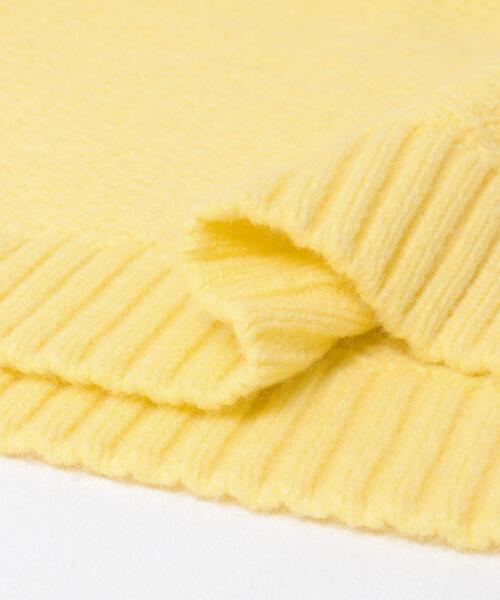 URBAN RESEARCH Sonny Label（アーバンリサーチサニーレーベル）の「『WEB限定』アイレット切替ニットプルオーバー（ニット/セーター・レディース・チャコールグレー/オフホワイト/イエロー・FREE）」の7枚目の写真