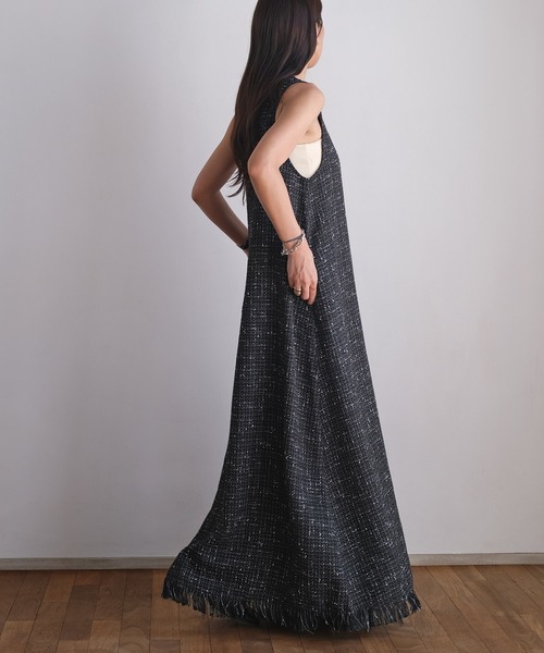 ノースリーブツイードワンピース（ワンピース）｜AKTE（アクテ