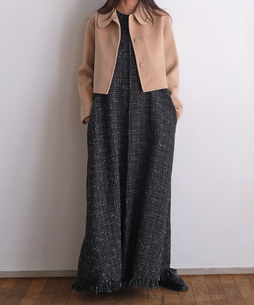 セール】ノースリーブツイードワンピース（ワンピース）｜AKTE（アクテ