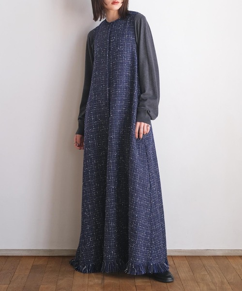 セール】ノースリーブツイードワンピース（ワンピース）｜AKTE（アクテ