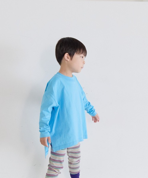 LOWRYS FARM(ローリーズファーム)の「USAベーシックTLS 591842(Tシャツ/カットソー・キッズ・ライトブルー/オフホワイト/ブラック/ピンク系その他/ゴールド系その他・120cm/140cm/130cm/110cm/150cm)」の3枚目の写真