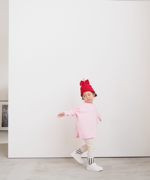 LOWRYS FARM(ローリーズファーム)の「USAベーシックTLS 591842(Tシャツ/カットソー・キッズ・ライトブルー/オフホワイト/ブラック/ピンク系その他/ゴールド系その他・120cm/140cm/130cm/110cm/150cm)」の7枚目の写真