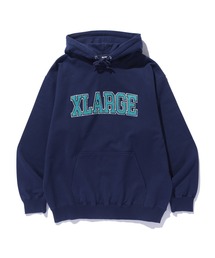 XLARGE ラグランスリーブパーカー ブルー/ネイビー XLARGE｜エクストララージのパーカー（ブルー・ネイビー/青色系