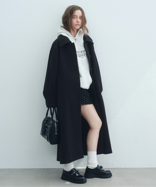 Heather（ヘザー）の「ハイウエストウールライクタイトショートパンツ　600531（その他パンツ・レディース・アイボリー/チャコールグレー/ブラウン/ブラック系その他/ブラック・M/S）」の9枚目の写真