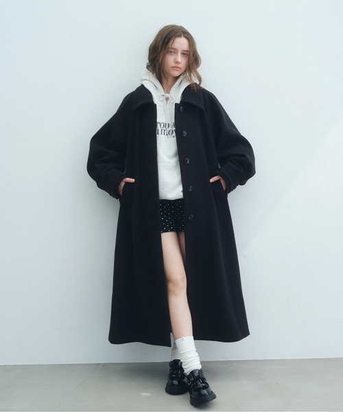 Heather（ヘザー）の「ハイウエストウールライクタイトショートパンツ　600531（その他パンツ・レディース・アイボリー/チャコールグレー/ブラウン/ブラック系その他/ブラック・M/S）」の10枚目の写真