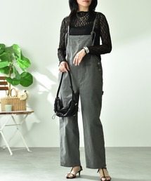 INTERPLANET | 【CYNICAL】ストレッチツイルキャミサロペット(サロペット/オーバーオール)