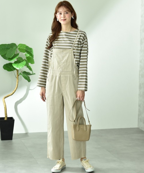 INTERPLANET（インタープラネット）の「【CYNICAL】ストレッチツイルキャミサロペット（サロペット/オーバーオール・レディース・ブラック/ベージュ・FREE）」の14枚目の写真