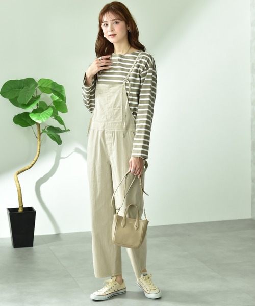 INTERPLANET（インタープラネット）の「【CYNICAL】ストレッチツイルキャミサロペット（サロペット/オーバーオール・レディース・ブラック/ベージュ・FREE）」の16枚目の写真