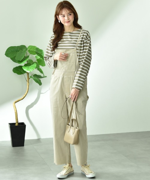 INTERPLANET（インタープラネット）の「【CYNICAL】ストレッチツイルキャミサロペット（サロペット/オーバーオール・レディース・ブラック/ベージュ・FREE）」の17枚目の写真