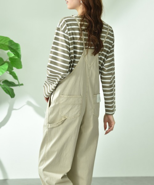 INTERPLANET（インタープラネット）の「【CYNICAL】ストレッチツイルキャミサロペット（サロペット/オーバーオール・レディース・ブラック/ベージュ・FREE）」の19枚目の写真