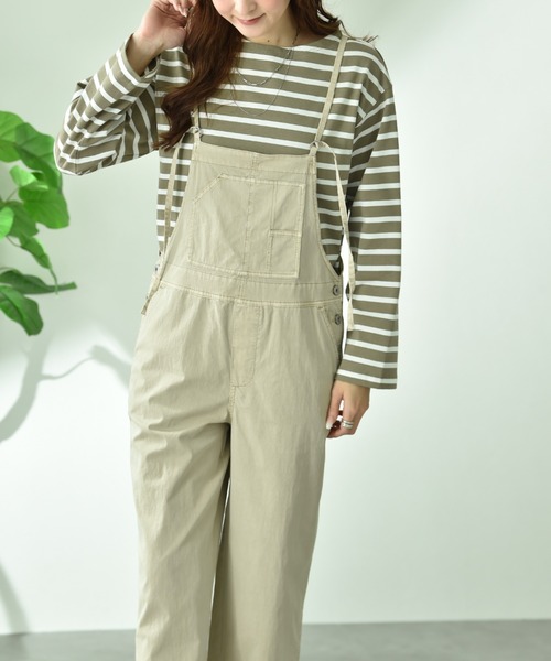 INTERPLANET（インタープラネット）の「【CYNICAL】ストレッチツイルキャミサロペット（サロペット/オーバーオール・レディース・ブラック/ベージュ・FREE）」の21枚目の写真