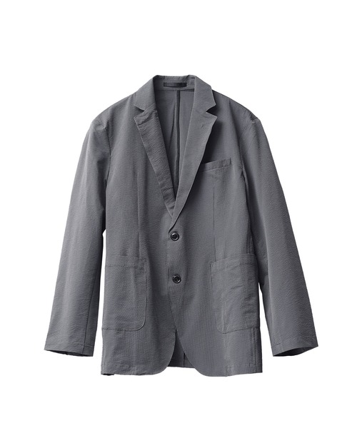 セール】2WAYストレッチポリサッカー2Bジャケット メンズ テーラード