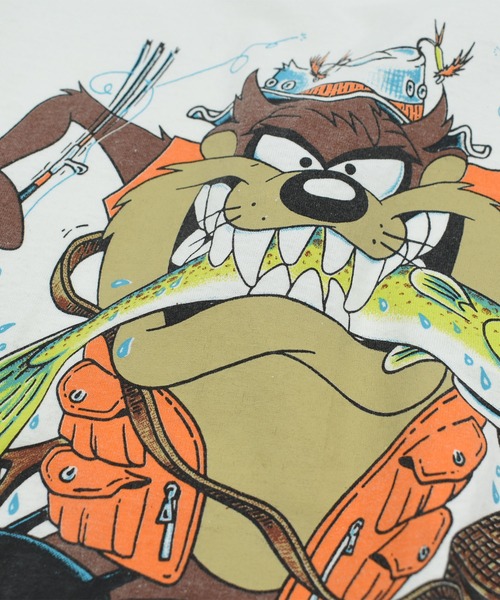 Looney Tunes(ルーニーテューンズ)の「【USED】90’s Velva Sheen “Looney Tunes/TAZ” キャラクター Tシャツ USA製(Tシャツ/カットソー・メンズ・ホワイト・LARGE)」の6枚目の写真