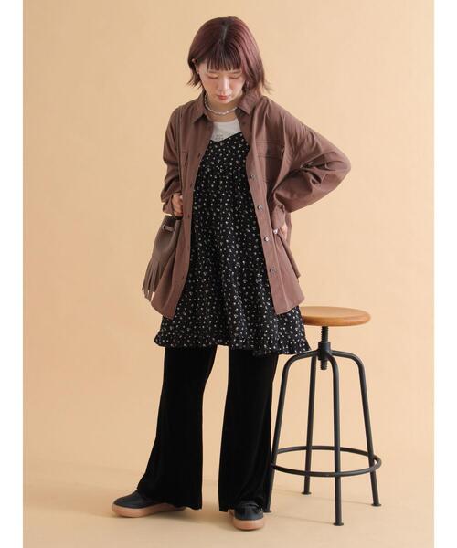ehka sopo（エヘカソポ）の「ビッグシャツ（シャツ/ブラウス・レディース・ブラウン/チャコールグレー/ベージュ・F）」の11枚目の写真