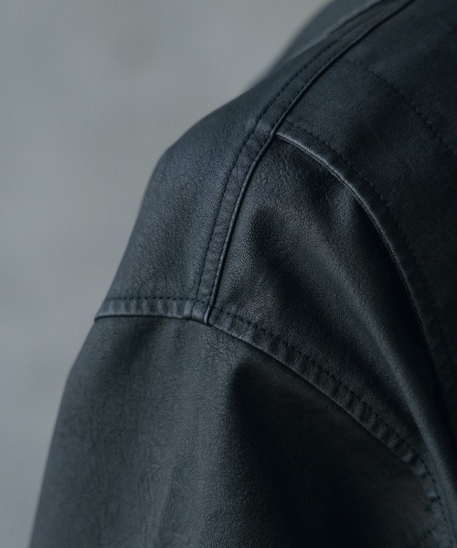 RATTLE TRAP（ラトルトラップ）の「ビンテージシンセティックレザーファーカラー脱着フライトブルゾン（ブルゾン・メンズ・ブラウン/ブラック・M/L）」の17枚目の写真