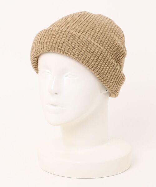 BACK NUMBER（バックナンバー）の「【BACK NUMBER】アクリルムジニットワッチ（ニットキャップ/ビーニー・メンズ・ブラック/ベージュ/カーキブラウン・フリー）」の3枚目の写真