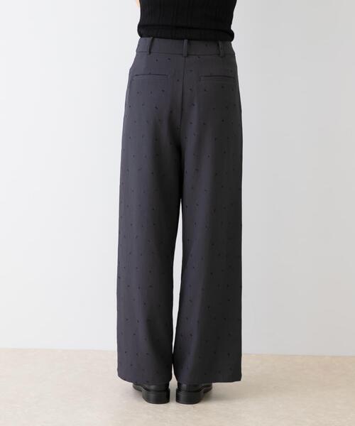 セール】F by ROSSO ハート刺繍タックワイドパンツ（その他パンツ）｜F