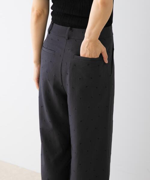 セール】F by ROSSO ハート刺繍タックワイドパンツ（その他パンツ）｜F