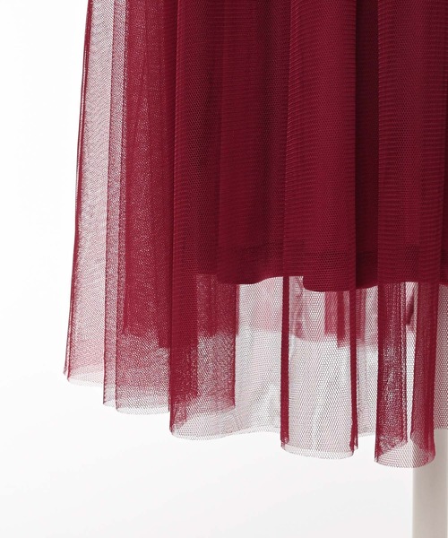 Narcissus(ナルシス)の「サイドラインチュールスカート/ロングスカート/スポーティー(スカート・レディース・ブラック/レッド・FREE)」の12枚目の写真