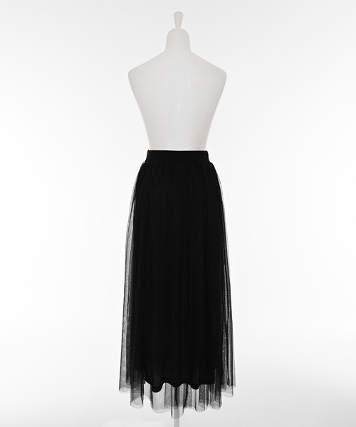 Narcissus(ナルシス)の「サイドラインチュールスカート/ロングスカート/スポーティー(スカート・レディース・ブラック/レッド・FREE)」の8枚目の写真