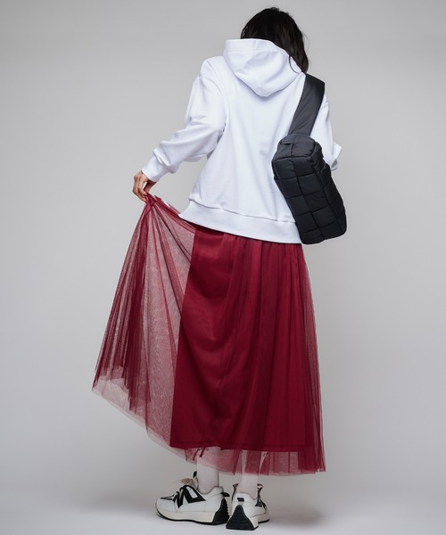 Narcissus(ナルシス)の「サイドラインチュールスカート/ロングスカート/スポーティー(スカート・レディース・ブラック/レッド・FREE)」の18枚目の写真