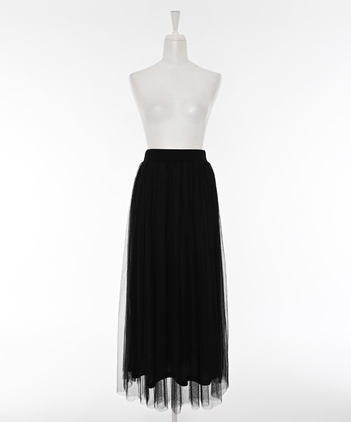 Narcissus(ナルシス)の「サイドラインチュールスカート/ロングスカート/スポーティー(スカート・レディース・ブラック/レッド・FREE)」の13枚目の写真