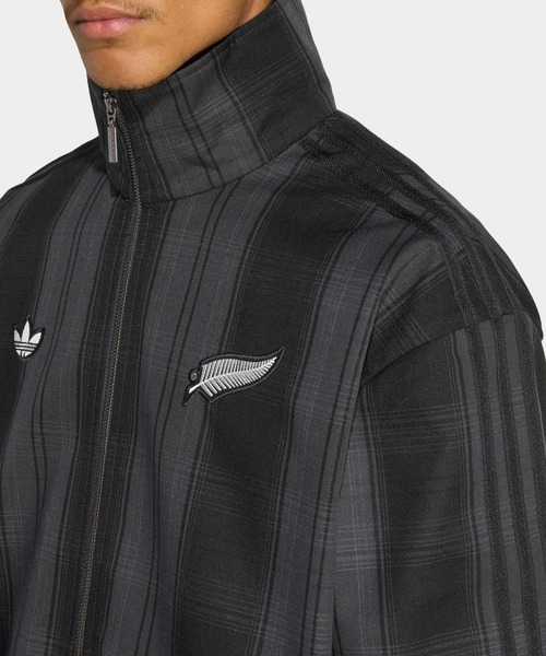 アディダス オリジナルス＆オールブラックス チェック柄ウーブン