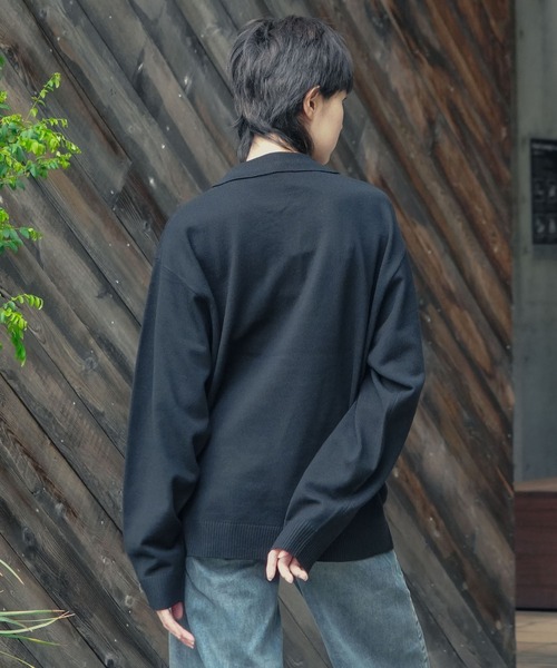 U.S. POLO ASSN.（ユーエスポロアッスン）の「【U.S. POLO ASSN./ユーエスポロアッスン 】ニットポロシャツ（ニット/セーター・メンズ・グレー/カーキ/ブラック/ネイビー・LARGE/X-LARGE/MEDIUM）」の9枚目の写真