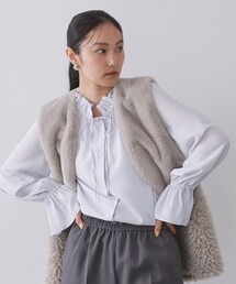 OPAQUE.CLIP | フリルカラーブラウス【洗濯機OK】(シャツ/ブラウス)
