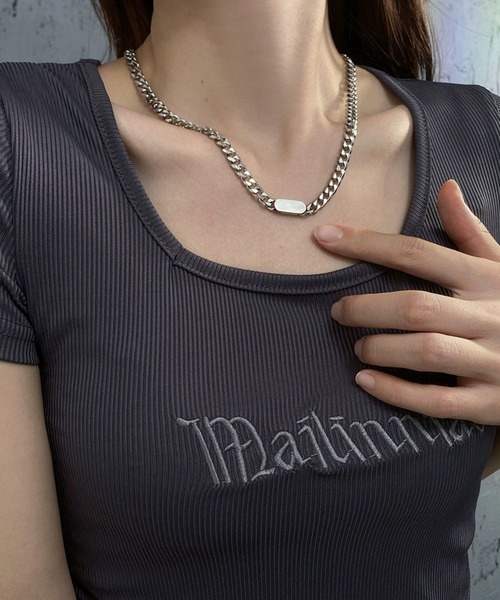 セール】【Bz】シンプルモチーフシルバーネックレス/チェーン