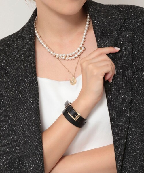 grace grace （グラスグラス）の「【grace grace/グラスグラス】レオーネコインネックレス（ネックレス・レディース・ゴールド・FREE）」の3枚目の写真