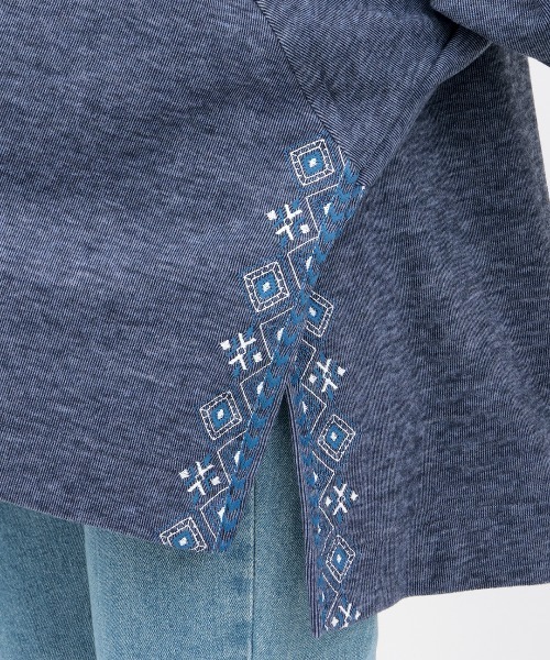 チチカカ(チチカカ)の「起毛サカリバドルマンプルオーバー(Tシャツ/カットソー・レディース・ネイビー/ベージュ/チャコールグレー・FREE)」の15枚目の写真