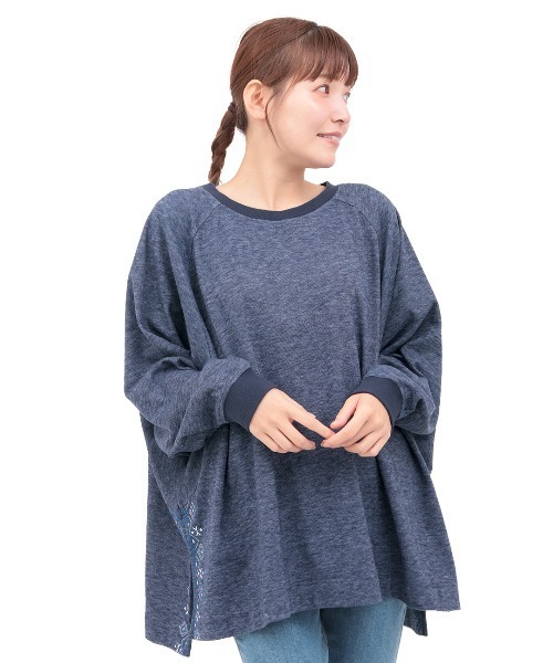 チチカカ(チチカカ)の「起毛サカリバドルマンプルオーバー(Tシャツ/カットソー・レディース・ネイビー/ベージュ/チャコールグレー・FREE)」の10枚目の写真