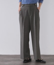 OPAQUE.CLIP | ストレッチタックワイドパンツ/セットアップ対応可【洗濯機OK】(その他パンツ)