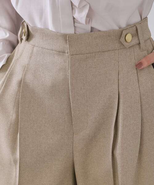 OPAQUE.CLIP（オペークドットクリップ）の「ストレッチタックワイドパンツ/セットアップ対応可【洗濯機OK】（その他パンツ・レディース・チャコール/ベージュ系その他6・36/38/40/42）」の15枚目の写真