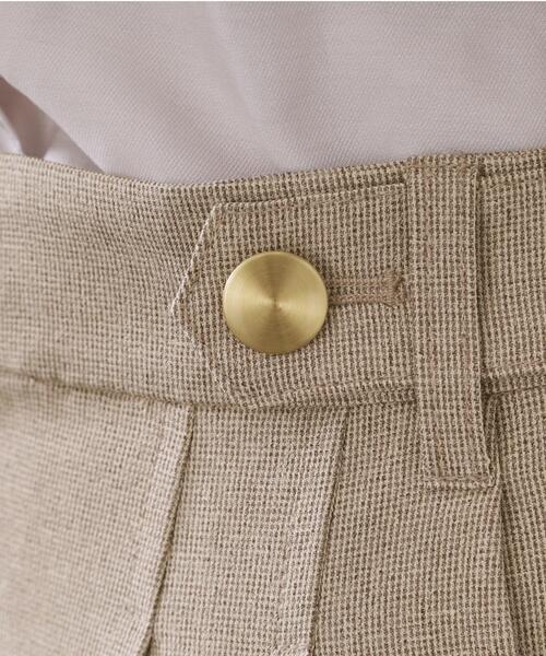 OPAQUE.CLIP（オペークドットクリップ）の「ストレッチタックワイドパンツ/セットアップ対応可【洗濯機OK】（その他パンツ・レディース・チャコール/ベージュ系その他6・36/38/40/42）」の16枚目の写真